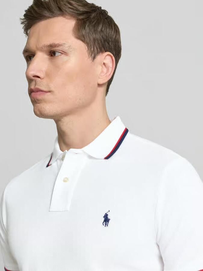 Ralph Lauren Wit Slim Fit Polo T-shirt met korte mouwen White Heren - Foto 2