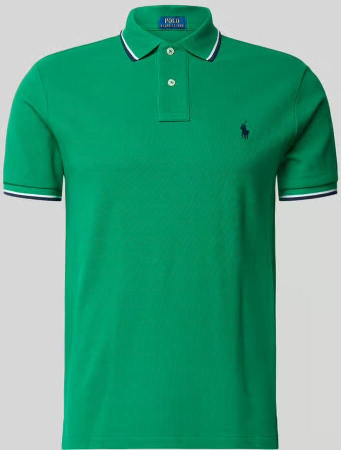 Polo Ralph Lauren Slim fit poloshirt van puur katoen