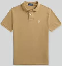 Ralph Lauren Beige Katoenen Polo Shirt met Iconische Pony Borduursel Beige Heren