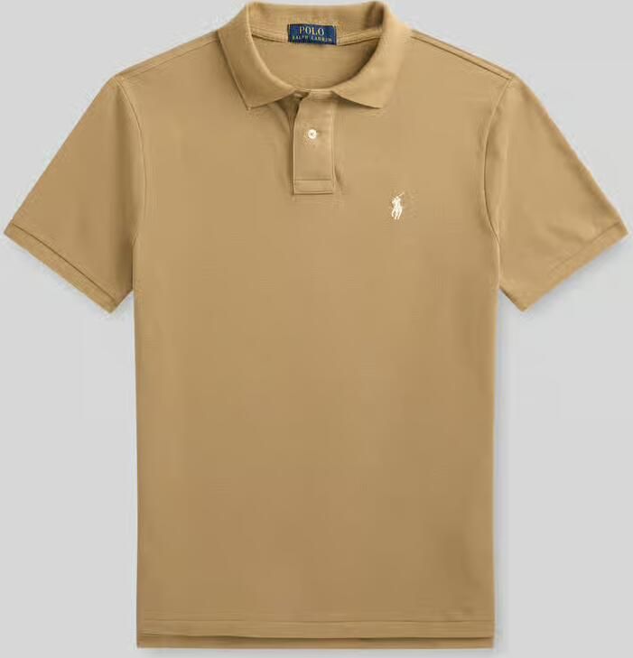Ralph Lauren Beige Katoenen Polo Shirt met Iconische Pony Borduursel Beige Heren - Foto 2