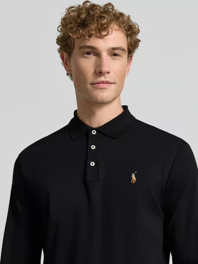 Polo Ralph Lauren Slim fit poloshirt in logostitching - Foto 2