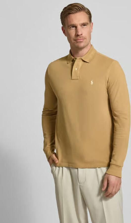 Polo Ralph Lauren Polo Shirt Lange Mouw POLO COUPE DROITE EN COTON BASIC MESH - Foto 2