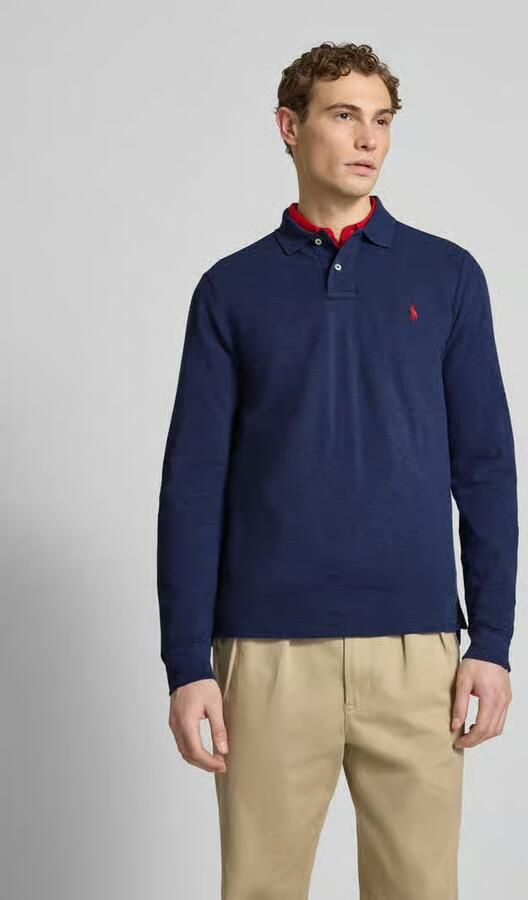 Polo Ralph Lauren Polo Shirt Lange Mouw POLO COUPE DROITE EN COTON BASIC MESH - Foto 5