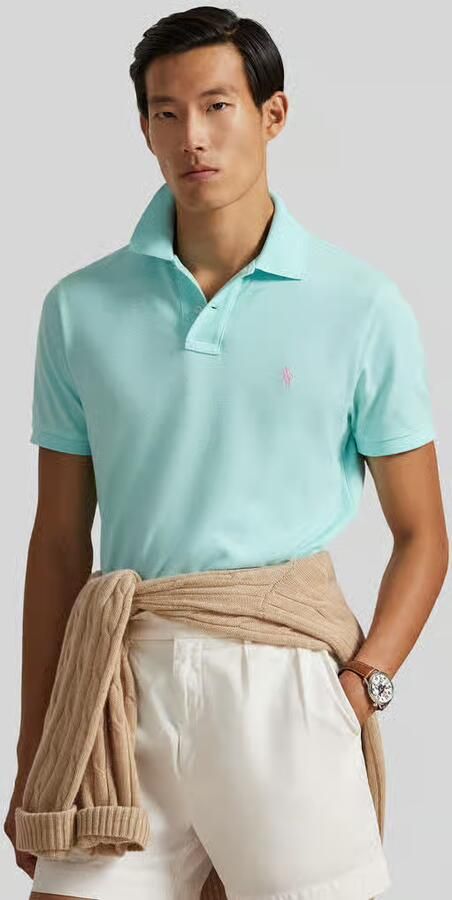 Polo Ralph Lauren Polo Shirt Korte Mouw POLO AJUSTE SLIM FIT EN COTON STRETCH MESH - Foto 3