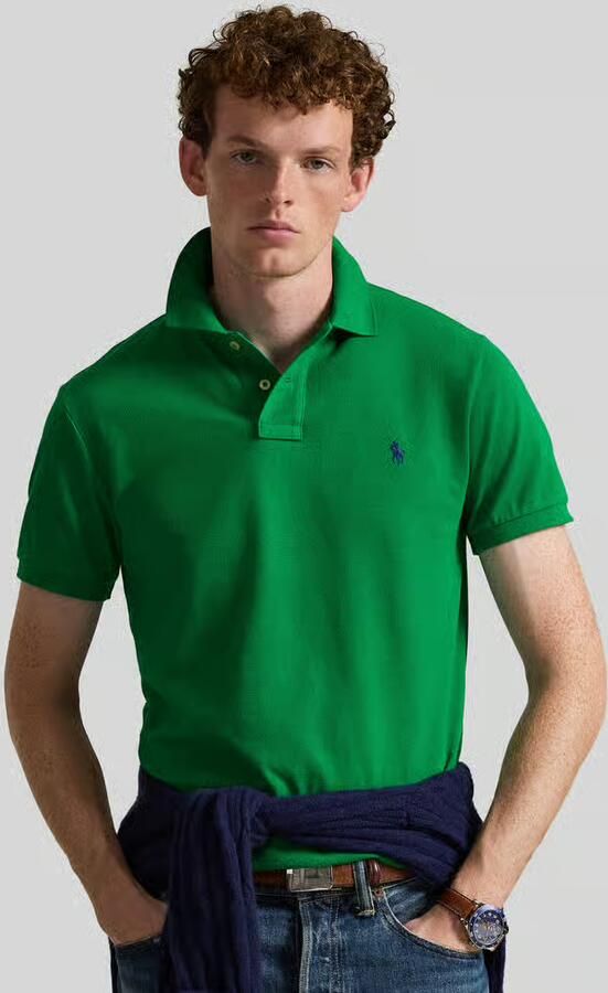 Ralph Lauren Groene Polo Shirt met Klassieke Kraag en Logo Borduursel Green Heren - Foto 3