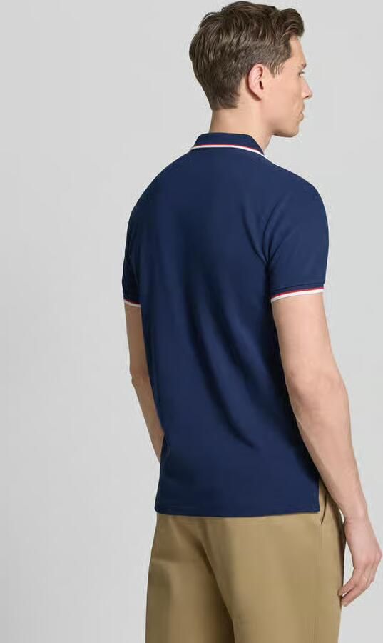 Polo Ralph Lauren Polo Shirt Korte Mouw POLO COUPE DROITE EN COTON BASIC MESH COL RAYE - Foto 6