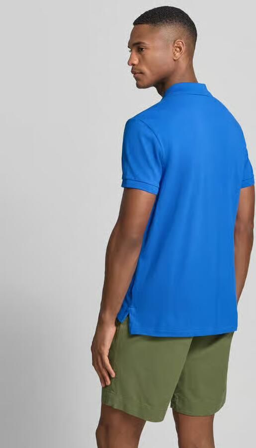 Polo Ralph Lauren Blauw Polo Shirt met Logo Borduursel Blue Heren