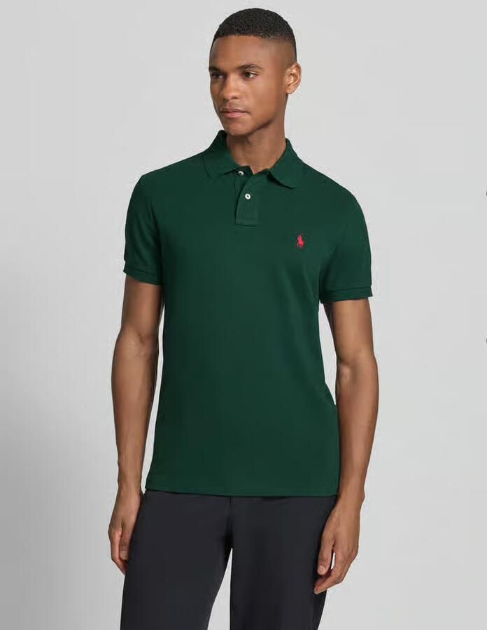 Polo Ralph Lauren Polo Shirt Korte Mouw POLO AJUSTE DROIT EN COTON BASIC MESH - Foto 2