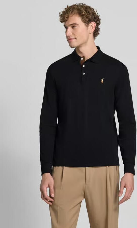 Polo Ralph Lauren Slim fit poloshirt in logostitching - Foto 3