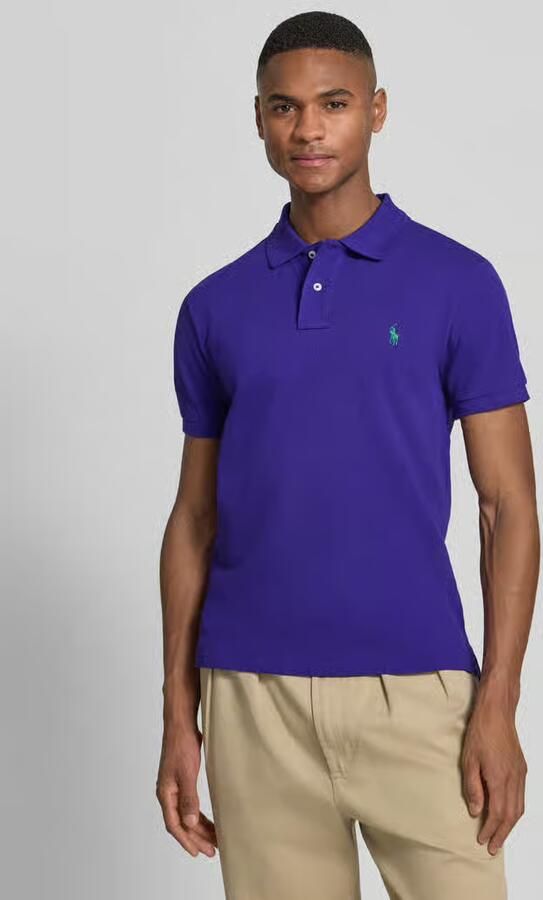 Polo Ralph Lauren Paarse Polo Shirt met Pony Logo Purple Heren - Foto 6