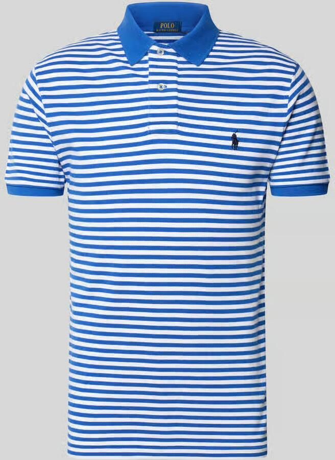 Polo Ralph Lauren slim fit poloshirt van puur katoen model 'YD MESH STRIPE POLO' - Foto 2