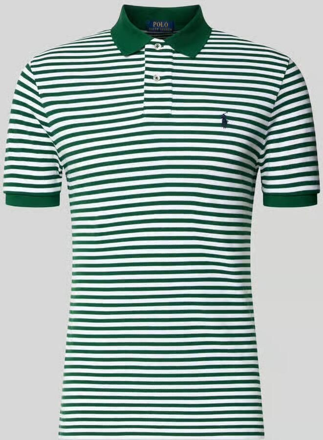 Polo Ralph Lauren slim fit poloshirt van puur katoen model 'YD MESH STRIPE POLO' - Foto 2
