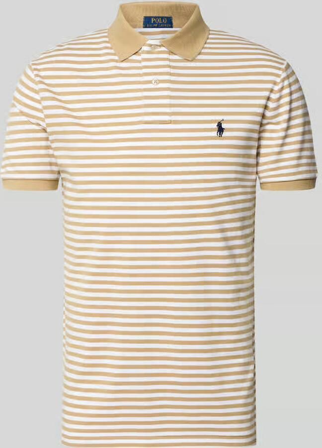 Polo Ralph Lauren slim fit poloshirt van puur katoen model 'YD MESH STRIPE POLO' - Foto 2