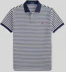 Polo Ralph Lauren slim fit poloshirt van puur katoen model 'YD MESH STRIPE POLO' - Foto 7