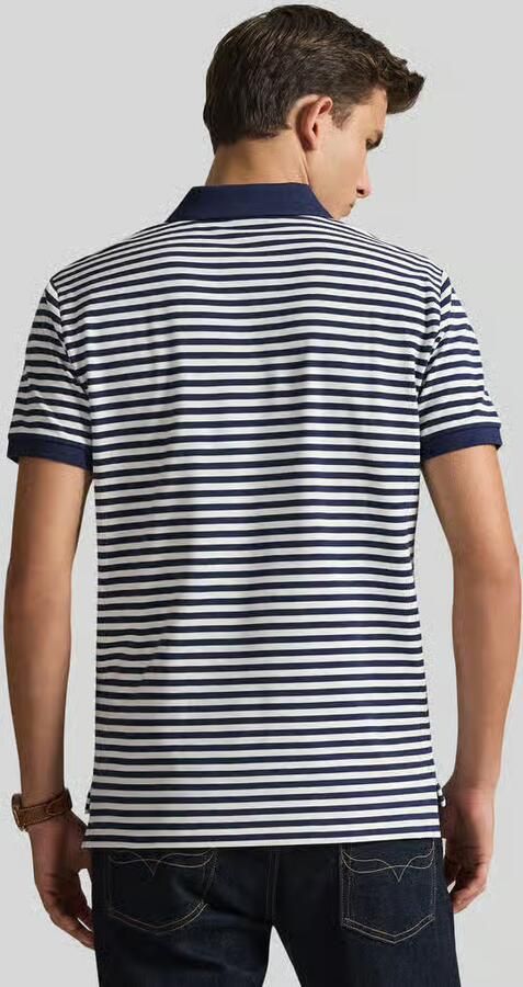 Polo Ralph Lauren slim fit poloshirt van puur katoen model 'YD MESH STRIPE POLO' - Foto 5
