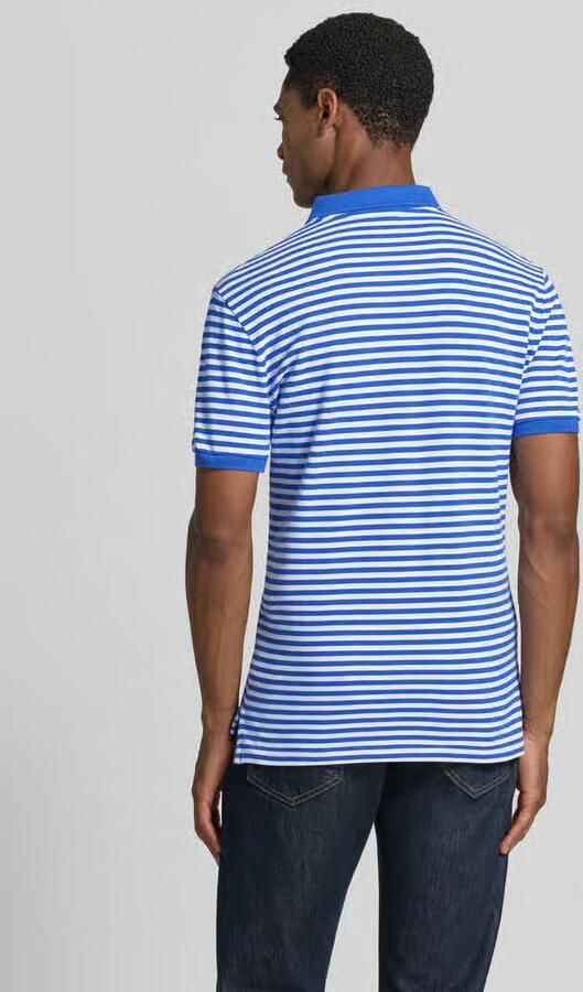 Polo Ralph Lauren slim fit poloshirt van puur katoen model 'YD MESH STRIPE POLO' - Foto 2