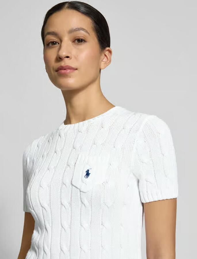 Polo Ralph Lauren Slim fit pullover met korte mouwen met labelstitching - Foto 2