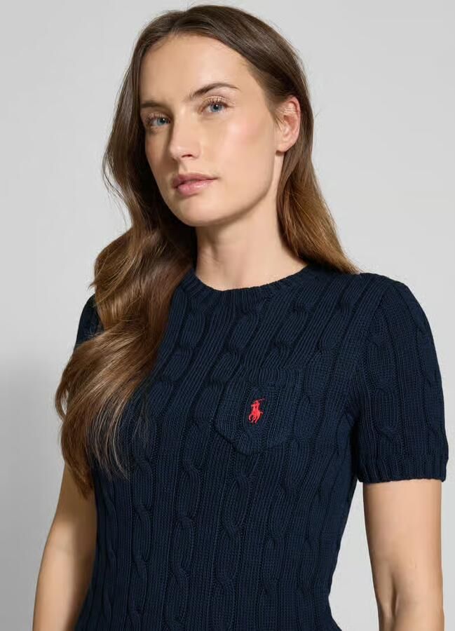 Polo Ralph Lauren Slim fit pullover met korte mouwen met labelstitching - Foto 2