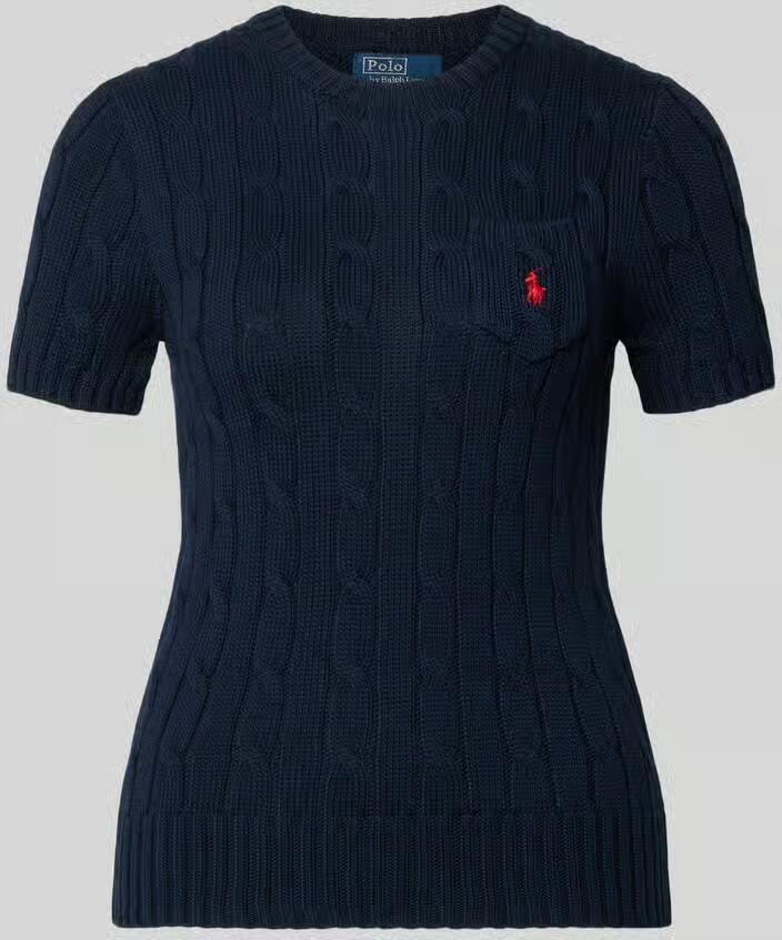 Polo Ralph Lauren Slim fit pullover met korte mouwen met labelstitching