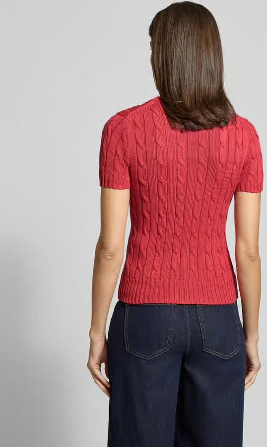 Polo Ralph Lauren Slim fit pullover met korte mouwen met labelstitching