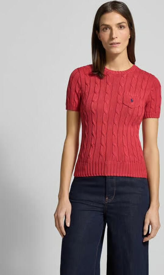 Polo Ralph Lauren Slim fit pullover met korte mouwen met labelstitching - Foto 2