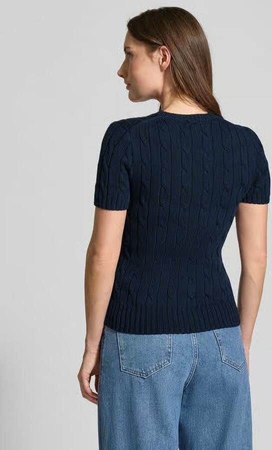 Polo Ralph Lauren Slim fit pullover met korte mouwen met labelstitching - Foto 4