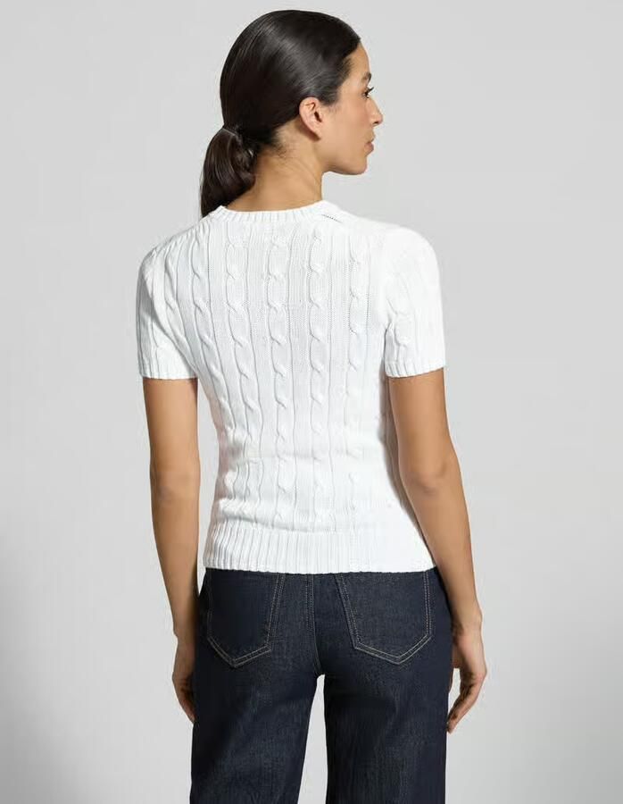 Polo Ralph Lauren Slim fit pullover met korte mouwen met labelstitching - Foto 2