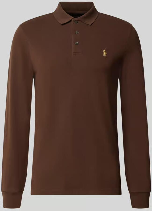 Polo Ralph Lauren Polo Shirt Lange Mouw POLO COUPE AJUSTEE SLIM FIT EN COTON STRECH MESH