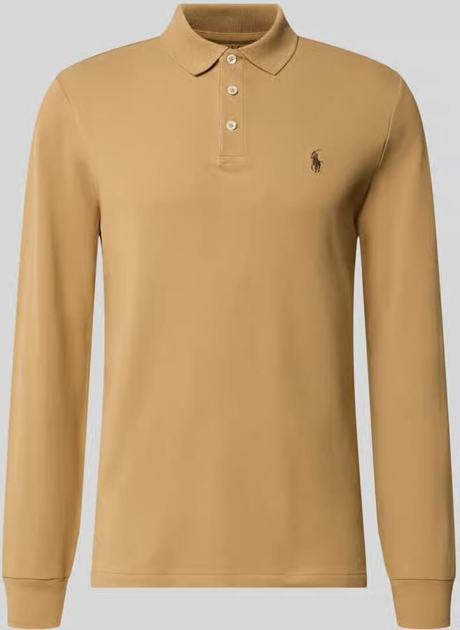Polo Ralph Lauren Polo Shirt Lange Mouw POLO COUPE AJUSTEE SLIM FIT EN COTON STRECH MESH