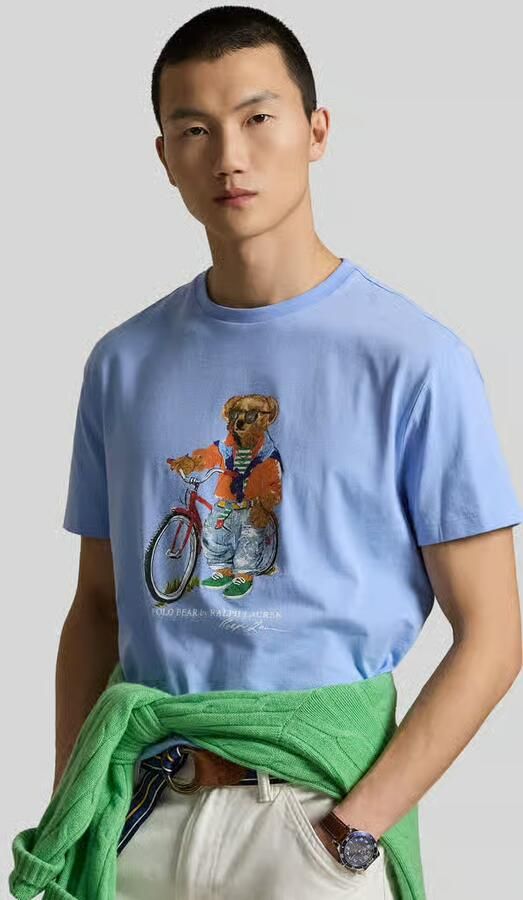 Polo Ralph Lauren slim fit T-shirt met polo bear-print - Foto 4