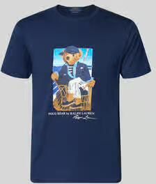 Polo Ralph Lauren slim fit T-shirt van 100% katoen met polo bear-print