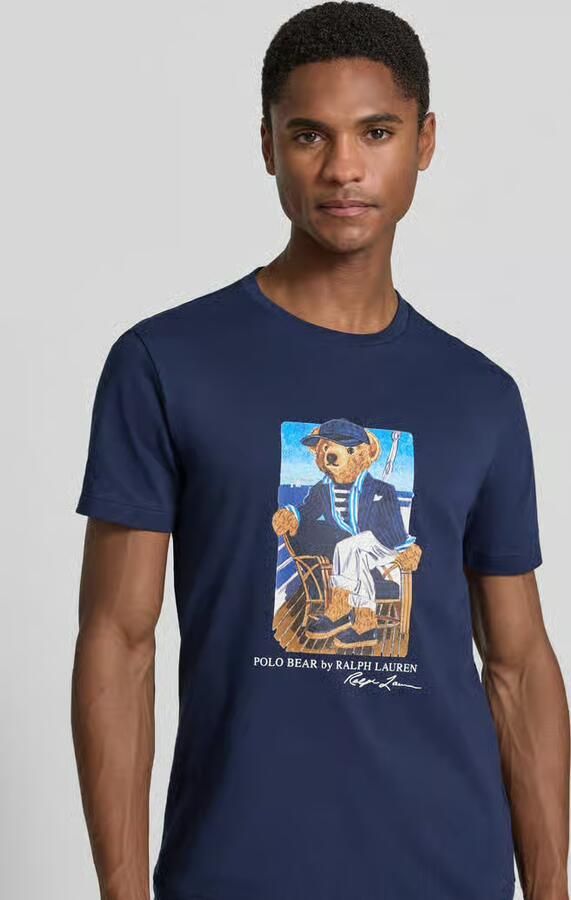 Polo Ralph Lauren slim fit T-shirt van 100% katoen met polo bear-print