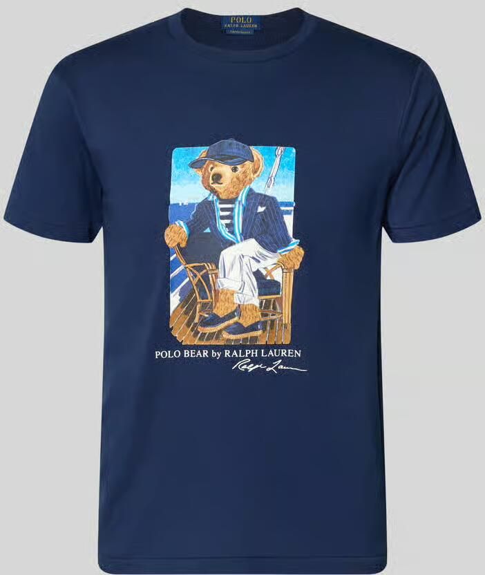 Polo Ralph Lauren slim fit T-shirt van 100% katoen met polo bear-print - Foto 2