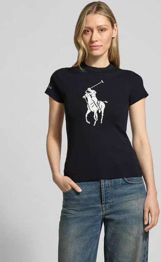 Polo Ralph Lauren slim fit T-shirt van katoenmix - Foto 2