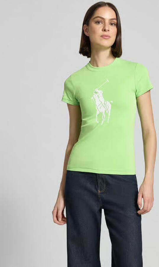 Polo Ralph Lauren slim fit T-shirt van katoenmix - Foto 3