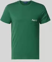 Polo Ralph Lauren Slim fit t-shirt van pure katoen met polo bear motiefprint