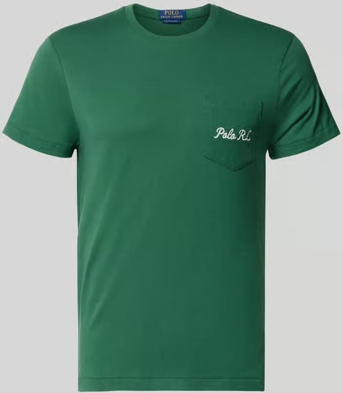 Polo Ralph Lauren Slim fit t-shirt van pure katoen met polo bear motiefprint - Foto 3