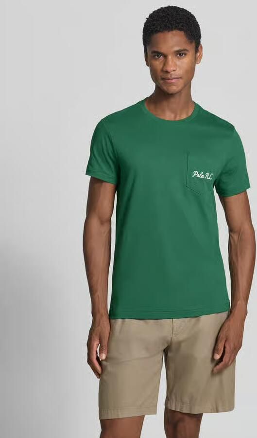 Polo Ralph Lauren Slim fit t-shirt van pure katoen met polo bear motiefprint - Foto 2