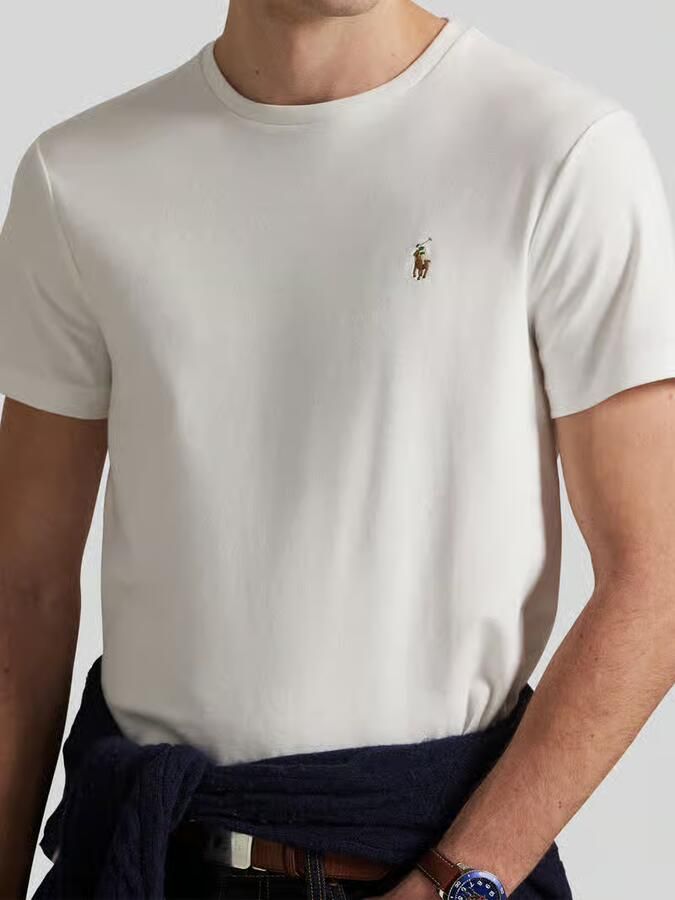 Polo Ralph Lauren T-shirt Korte Mouw T-SHIRT AJUSTE EN PIMA COTON - Foto 2