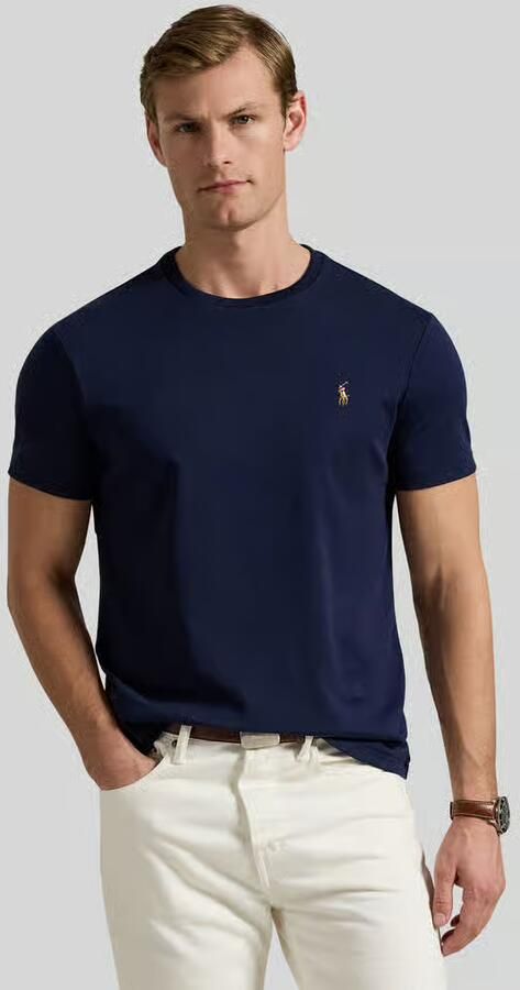 Polo Ralph Lauren T-shirt Korte Mouw T-SHIRT AJUSTE COL ROND EN PIMA COTON LOGO PONY PLAYER MULTICOLO - Foto 14