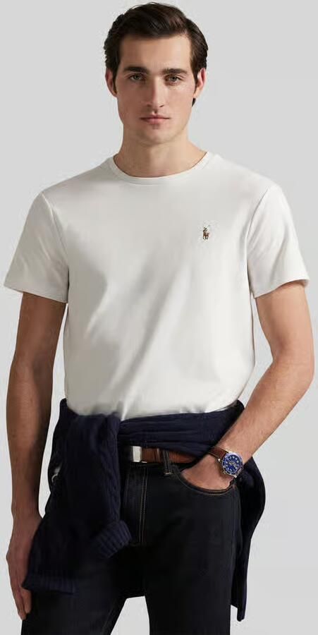 Polo Ralph Lauren T-shirt Korte Mouw T-SHIRT AJUSTE EN PIMA COTON - Foto 3