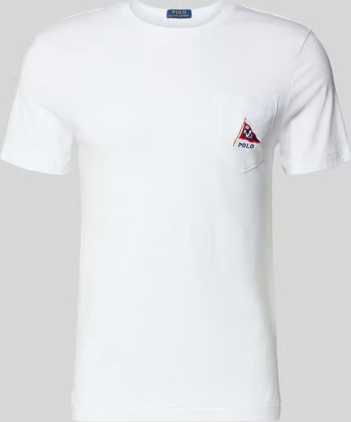 Polo Ralph Lauren slim fit T-shirt van puur katoen met polo bear-print motief - Foto 2