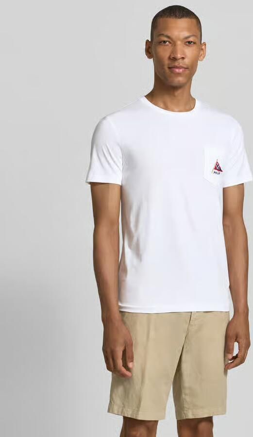 Polo Ralph Lauren slim fit T-shirt van puur katoen met polo bear-print motief - Foto 2