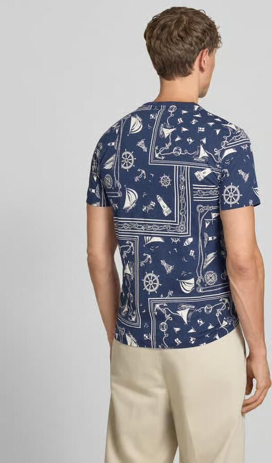Polo Ralph Lauren Slim fit T-shirt van zuivere katoen model 'CO CN BANDANA PRINT' - Foto 3