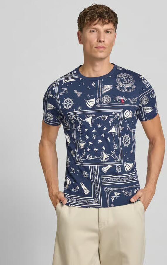 Polo Ralph Lauren Slim fit T-shirt van zuivere katoen model 'CO CN BANDANA PRINT' - Foto 2