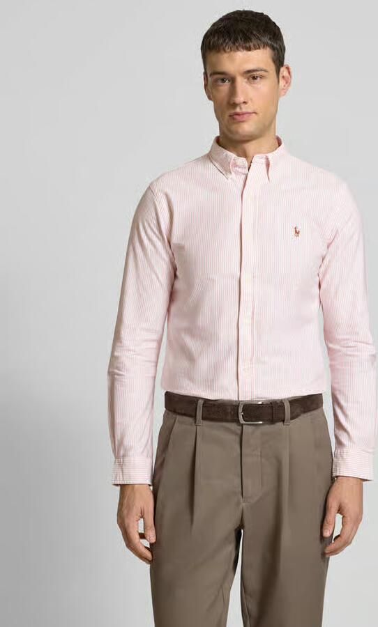 Polo Ralph Lauren Slim fit vrijetijdsoverhemd met logostitching - Foto 2
