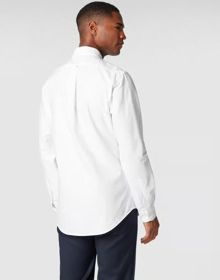 Polo Ralph Lauren Witte Oxford Overhemd Slim Fit Geborduurd Logo White Heren - Foto 5