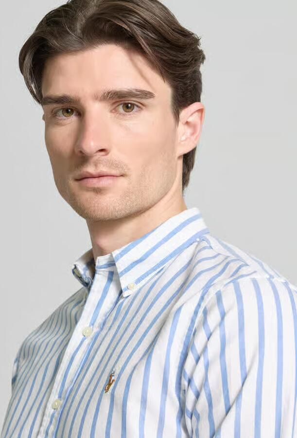Polo Ralph Lauren Slim fit vrijetijdsoverhemd met button-downkraag en logostitching - Foto 2