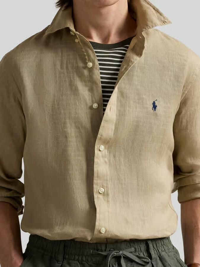Polo Ralph Lauren Slim fit vrijetijdsoverhemd van puur linnen - Foto 2