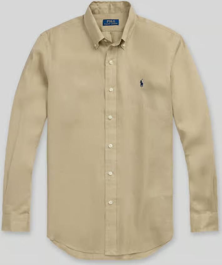 Polo Ralph Lauren Slim fit vrijetijdsoverhemd van puur linnen
